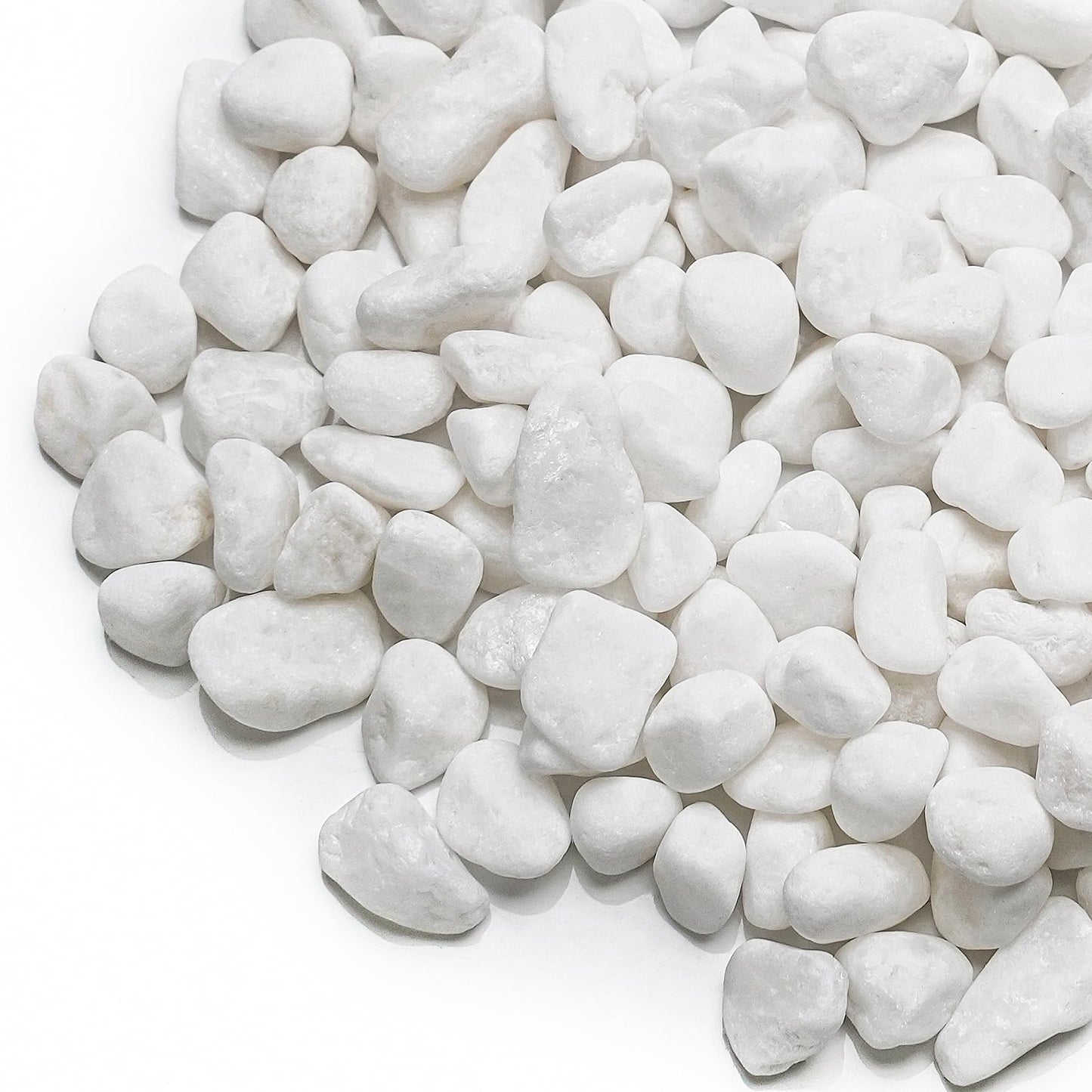 Onlyfire 18lb White Pebbles,1/5" Natural Decorative River Rocks Aquarium Gravel for Indoor Plants, Vases, Succulents and Outdoor Garden Landscaping