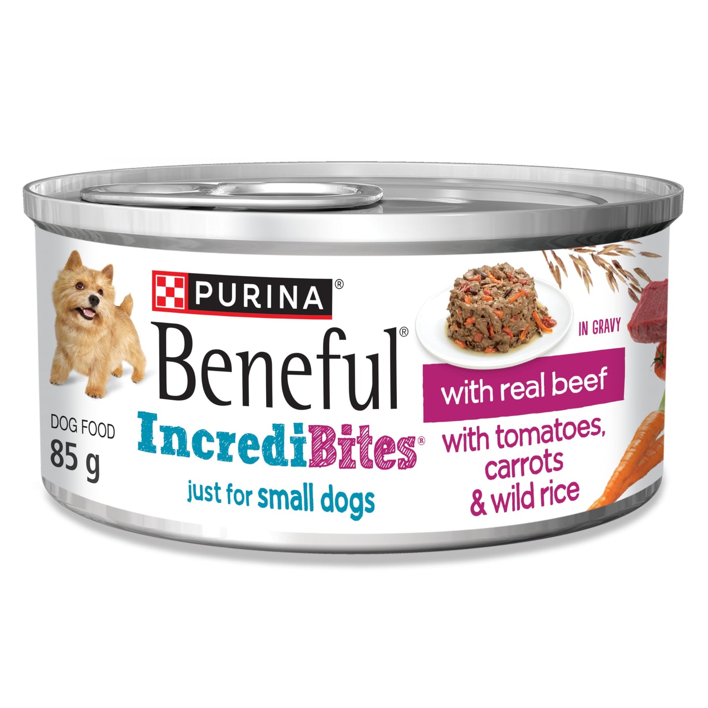 Beneful Incredibites Wet Dog Food, in Gravy with Real Beef - 85 g Can (24 Pack)