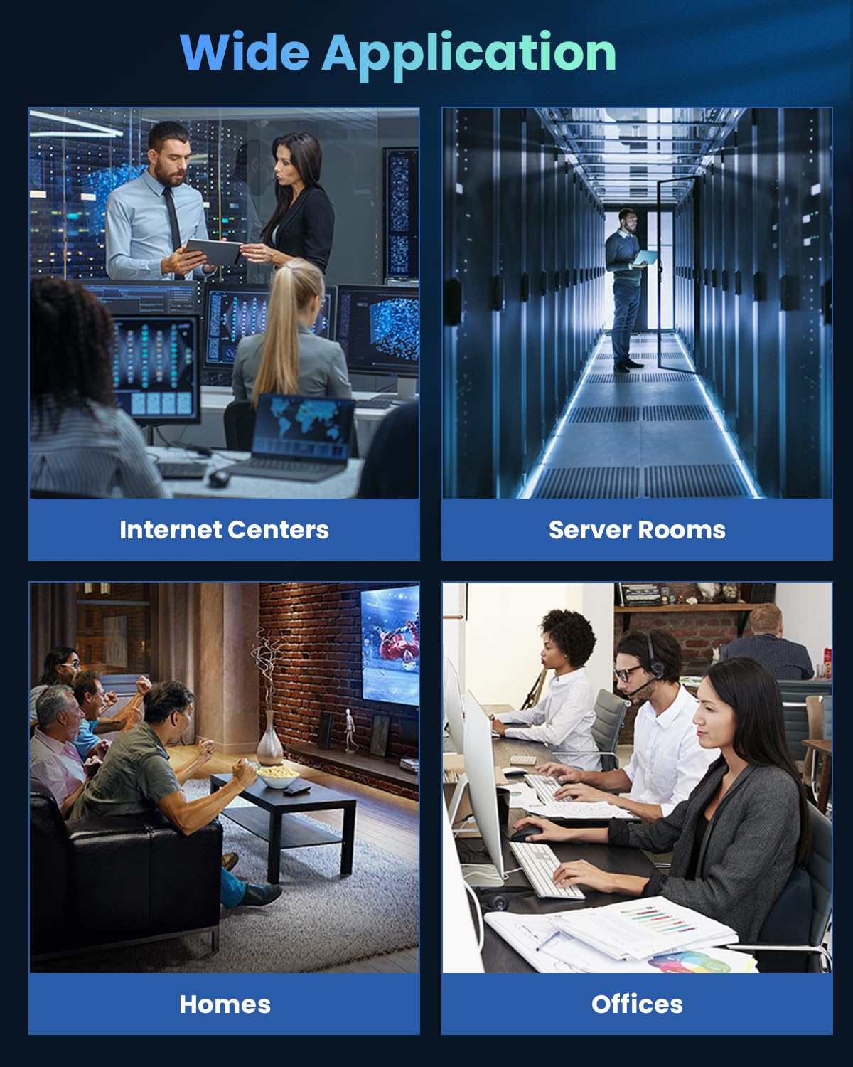 Cat 8 Ethernet Cable 100FT, BUSOHE 40Gbps 2000Mhz High Speed Braided Network Internet Cable with Gold Plated RJ45 Connector, Heavy Duty Patch Cord LAN Cable 40 Clips,S/FTP Indoor for Router/Gaming/PC