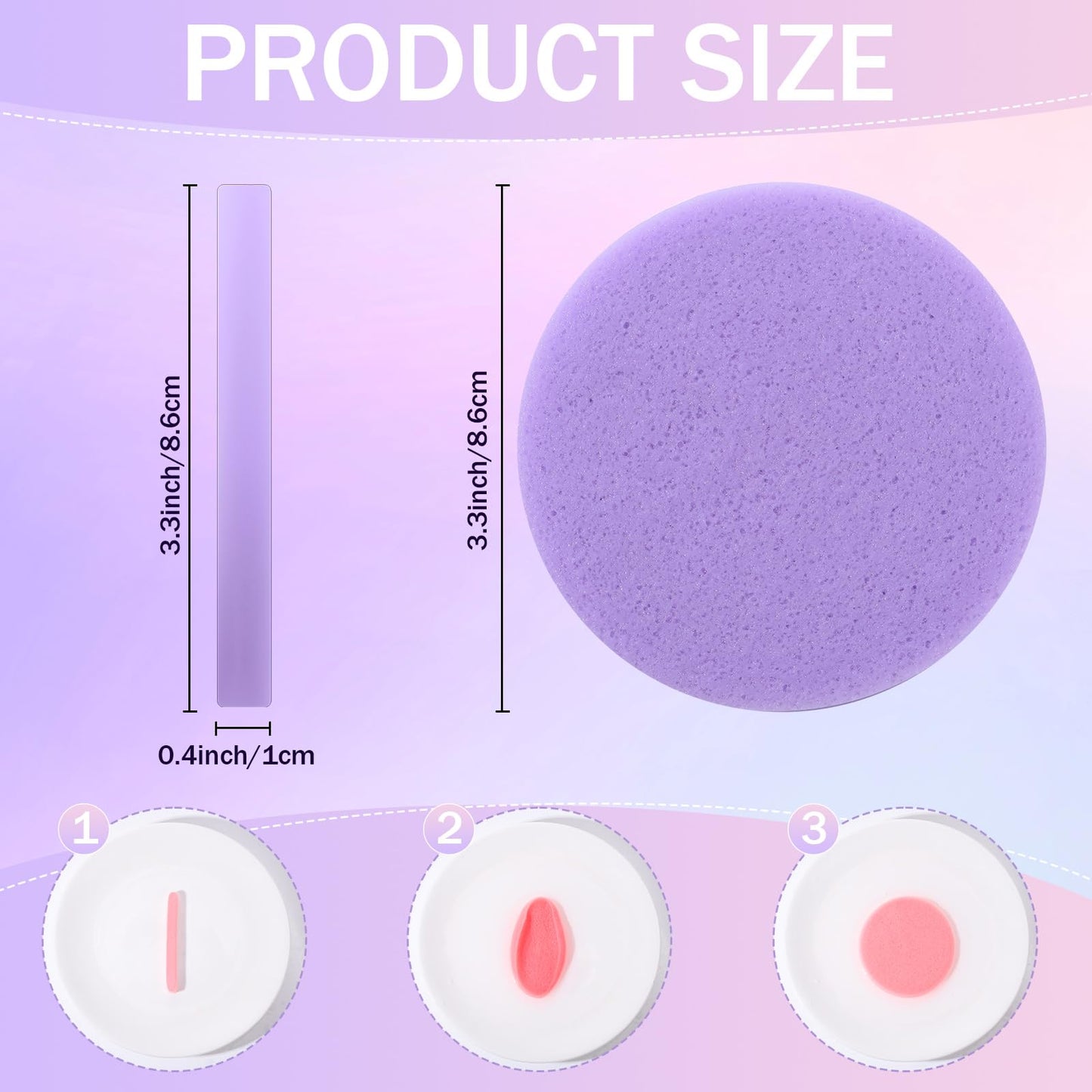 Mifoci 960 Pieces Compressed Facial Sponges for Estheticians, Makeup Removal Sponge Pads for Women Spa Exfoliating Face Wash, 8 Colors