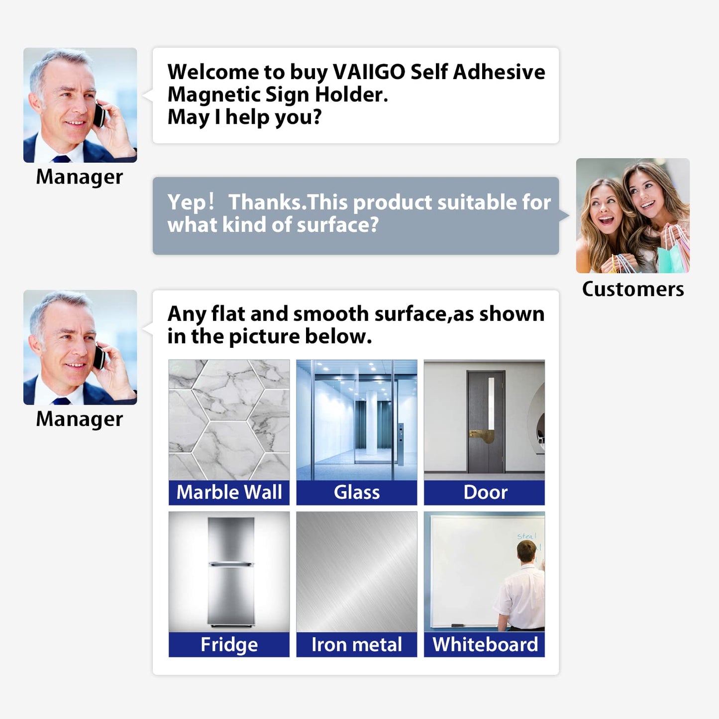 VAIIGO 8.5"x 11" Magnetic Sign Holder, 10Pack Double Sided Window Self Adhesive Magnetic Display Frame with Clear PVC and Strong Magnet for Office/Store/Door/Glass/Refrigerator Display Frame, Black