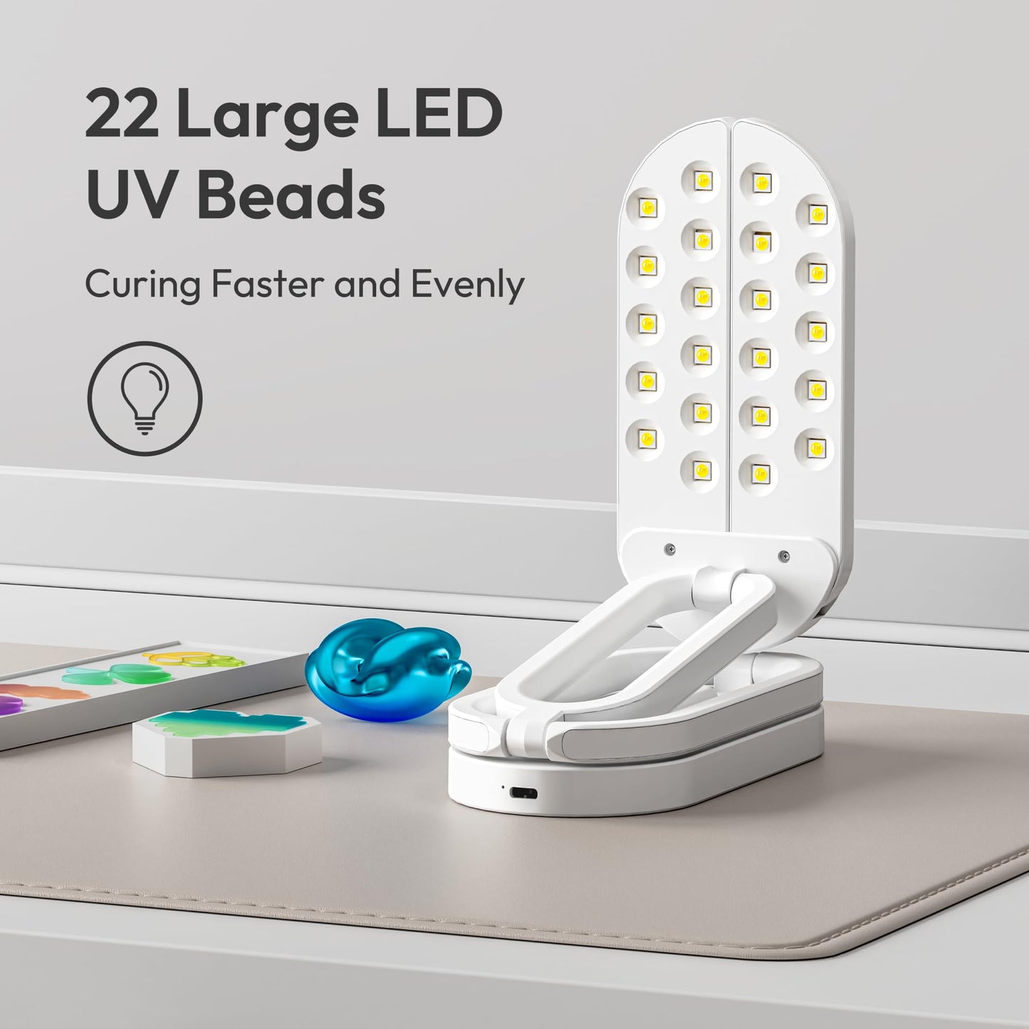 Winartton 1PCS Foldable UV Light for Resin Curing