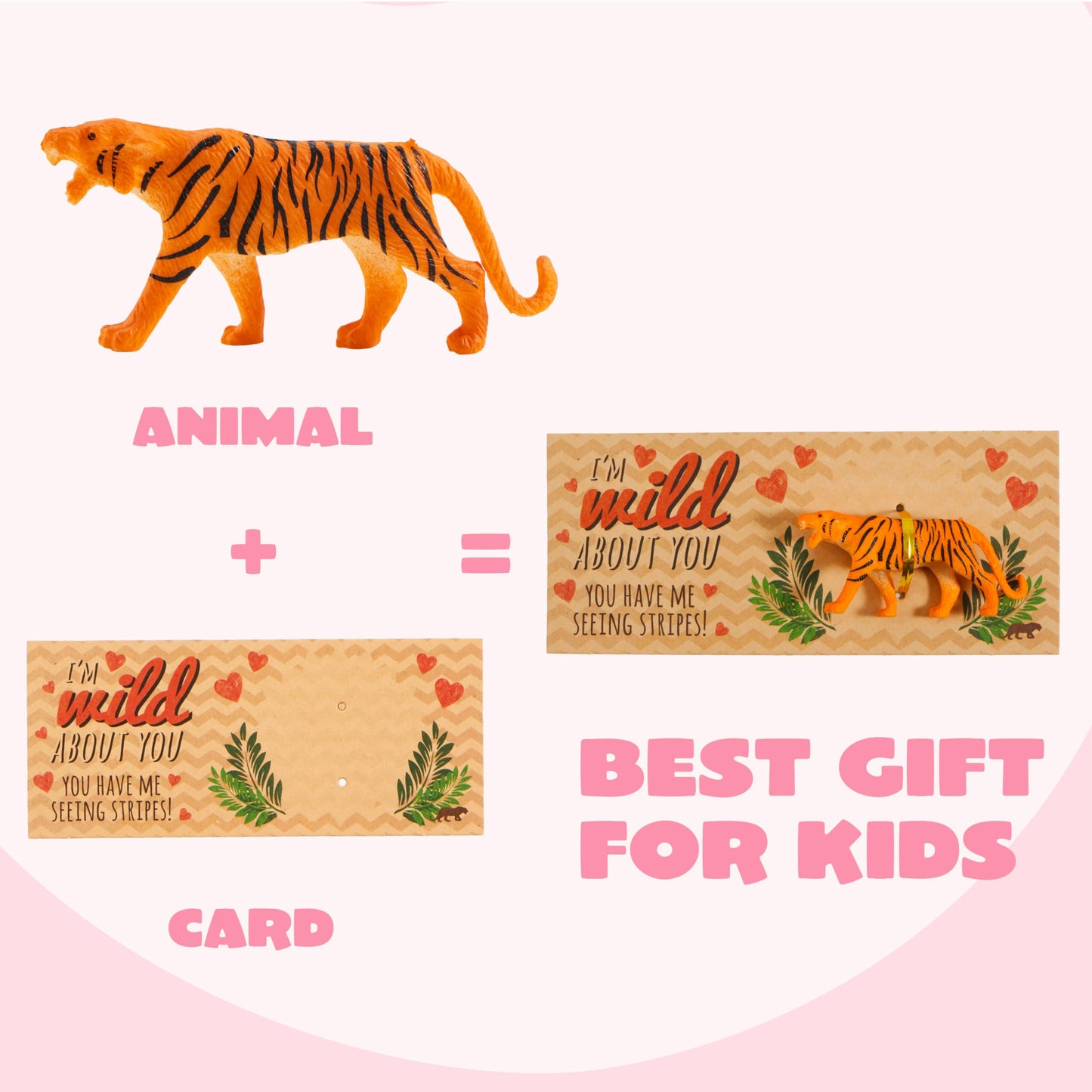 JOYIN 28Pack Valentines Day Cards with Zoo Animals Toys for Boys Girls Classroom Exchange