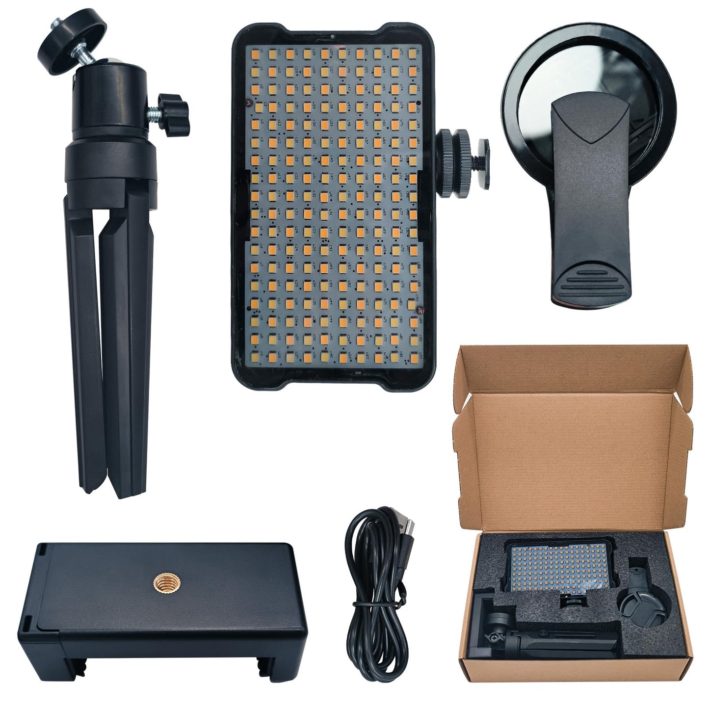 Nevixtal Tattoo Equipment and Supplies,Tattoo Artist Gifts,Selfie Light and Circular Polarizer Filter,Tattoo Accessories with Front & Back Clip Take Photos to Show The True Effect of The Tattoo.