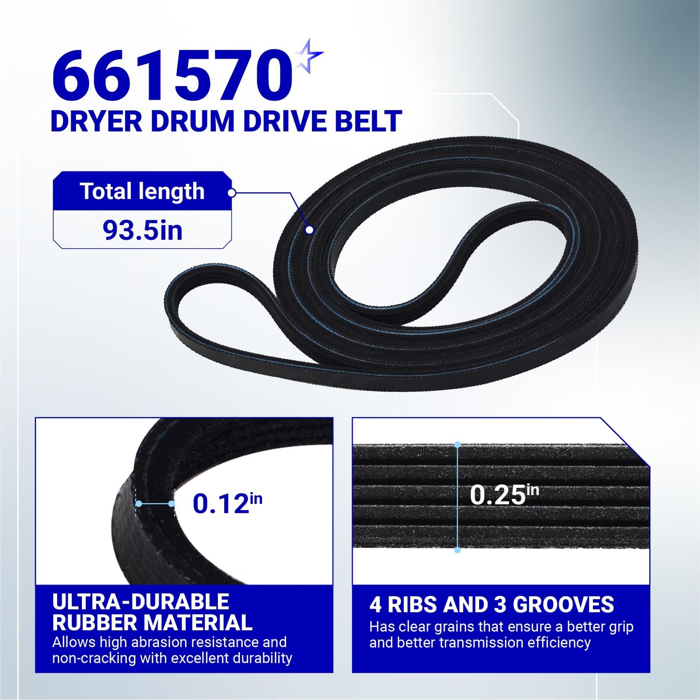 [2026 upgraded] BlueStars 4392067 Dryer Repair Kit and W10837240 Idler Pulley - For Whirlpool Cabrio Duet Maytag Bravos XL Kenmore Elite - WPW10314173 Drum Roller 661570V Belt 279640 Idler Pulley