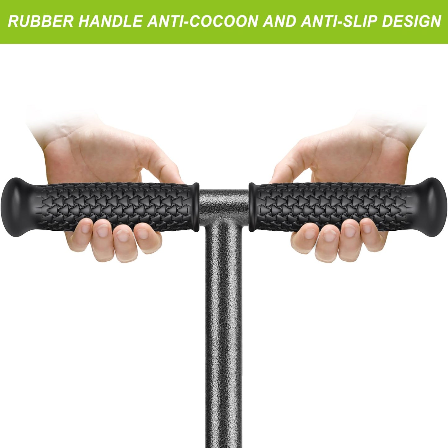 Dolibest Lawn Coring Aerator, Manual Lawn Aerator, 4 Stainless Steel Corer Plug Aerator with Soft Rubber Grip, Pre-Assembled Manual Grass Aerating Tool & Cleaning Hand Tool for Improving Lawn Health