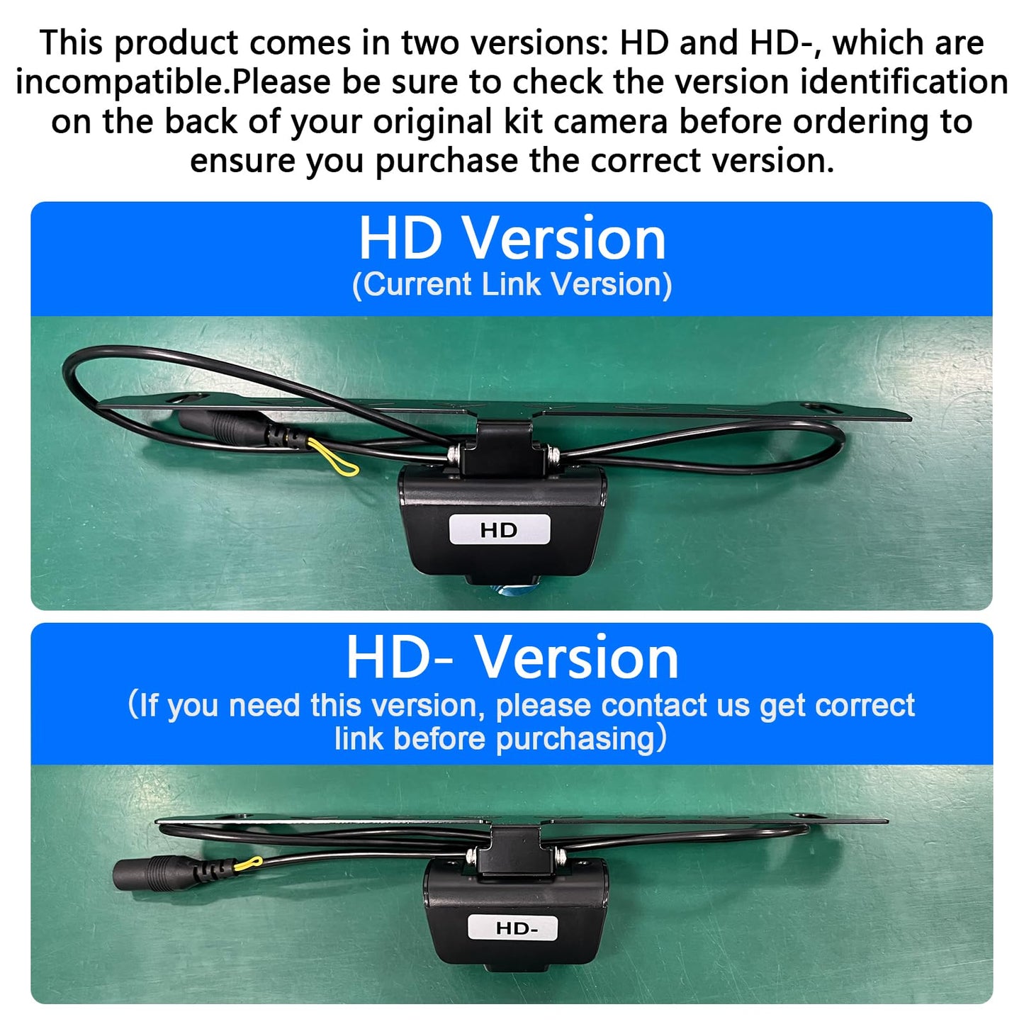 Yakry Y76 1080P License Plate Camera for 7 Inch Monitor