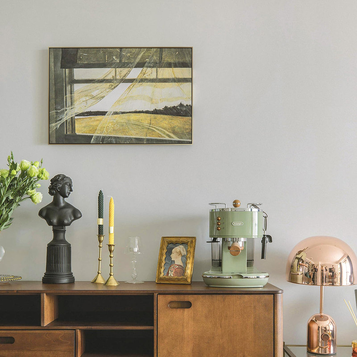 FOLKOR Canvas Floater Frame for 16x20 Oil Paintings, DIY Metal Canvas Floating Frame with 1.5 Inch Deep for Art Prints Artwork Landscape Portrait Living Room Wall Decor (Bronze)