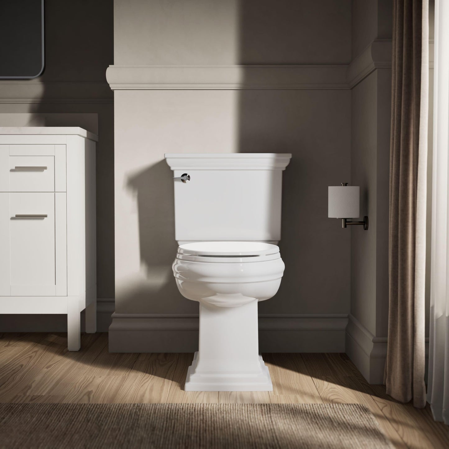 Kohler K-4774-0 Brevia Elongated Toilet Seat with Q2 Advantage, White