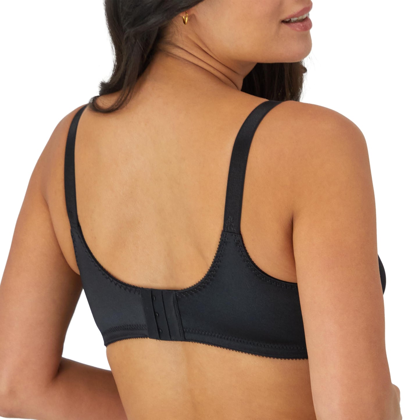 Bali Women's Double Support Wire-Free Bra, Black, 40D