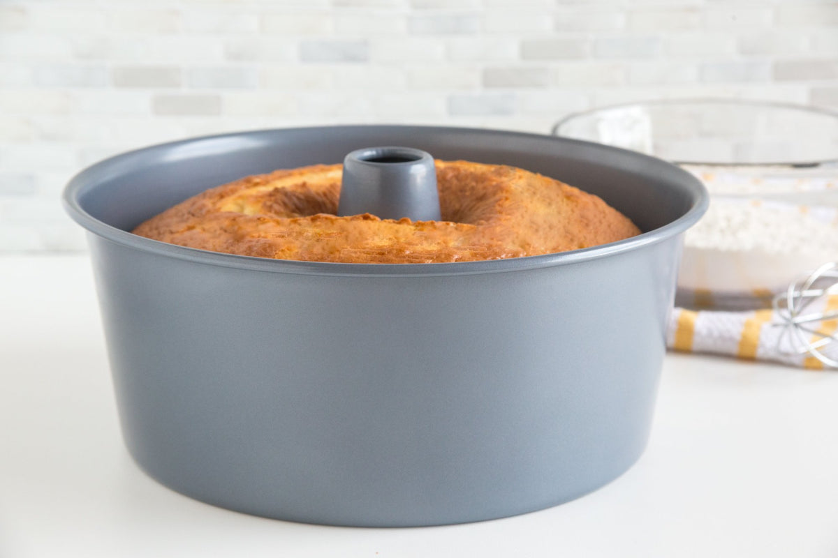 Fox Run Premium Non-Stick Angel Food Pan, Angel Cake Pan With Removable Bottom, 10 x 10 x 4.5 inches