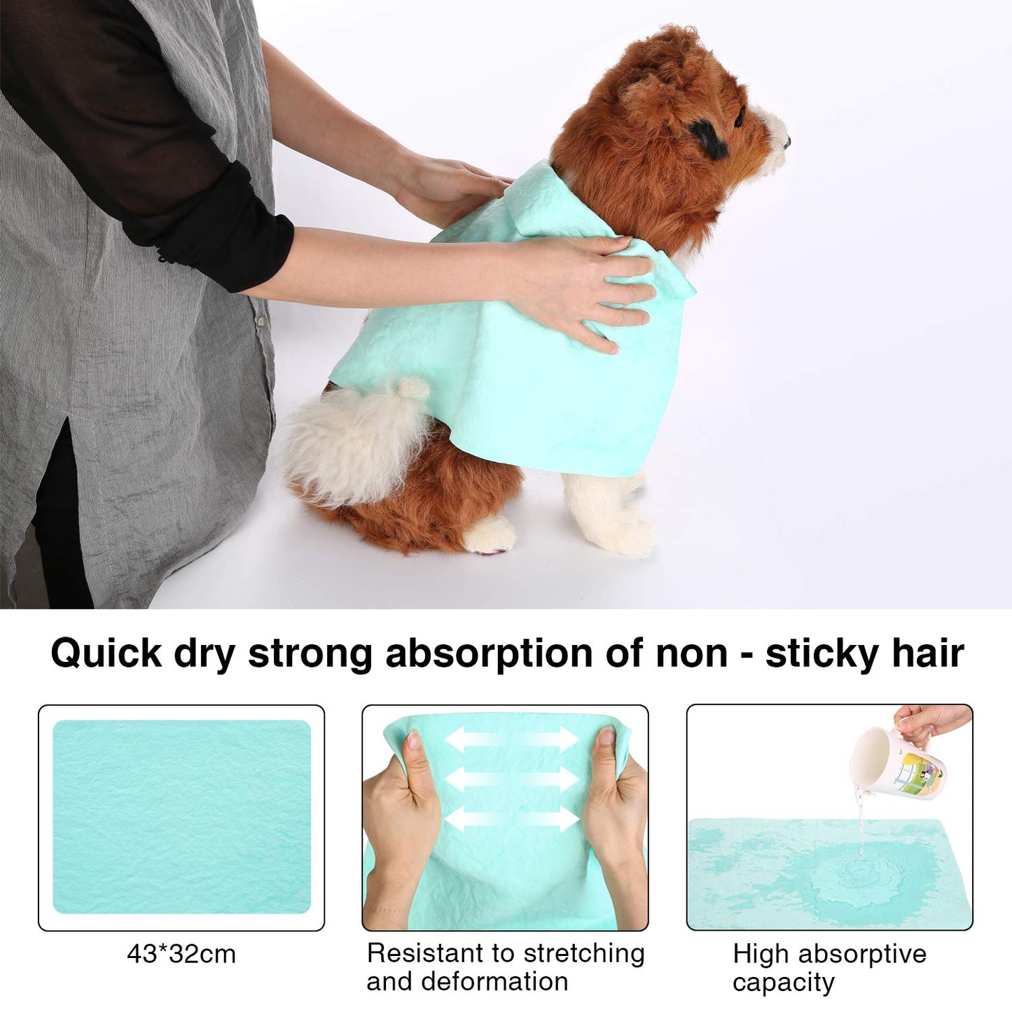 Ownpets Pet Hair Dryer, 2 in 1 Portable Home Pet Grooming Hair Dryer, Adjustable Temperature Settings & Low Noise, Pet Care for Medium Small Large Dogs Cats,with Slicker Brush and Fur Remover