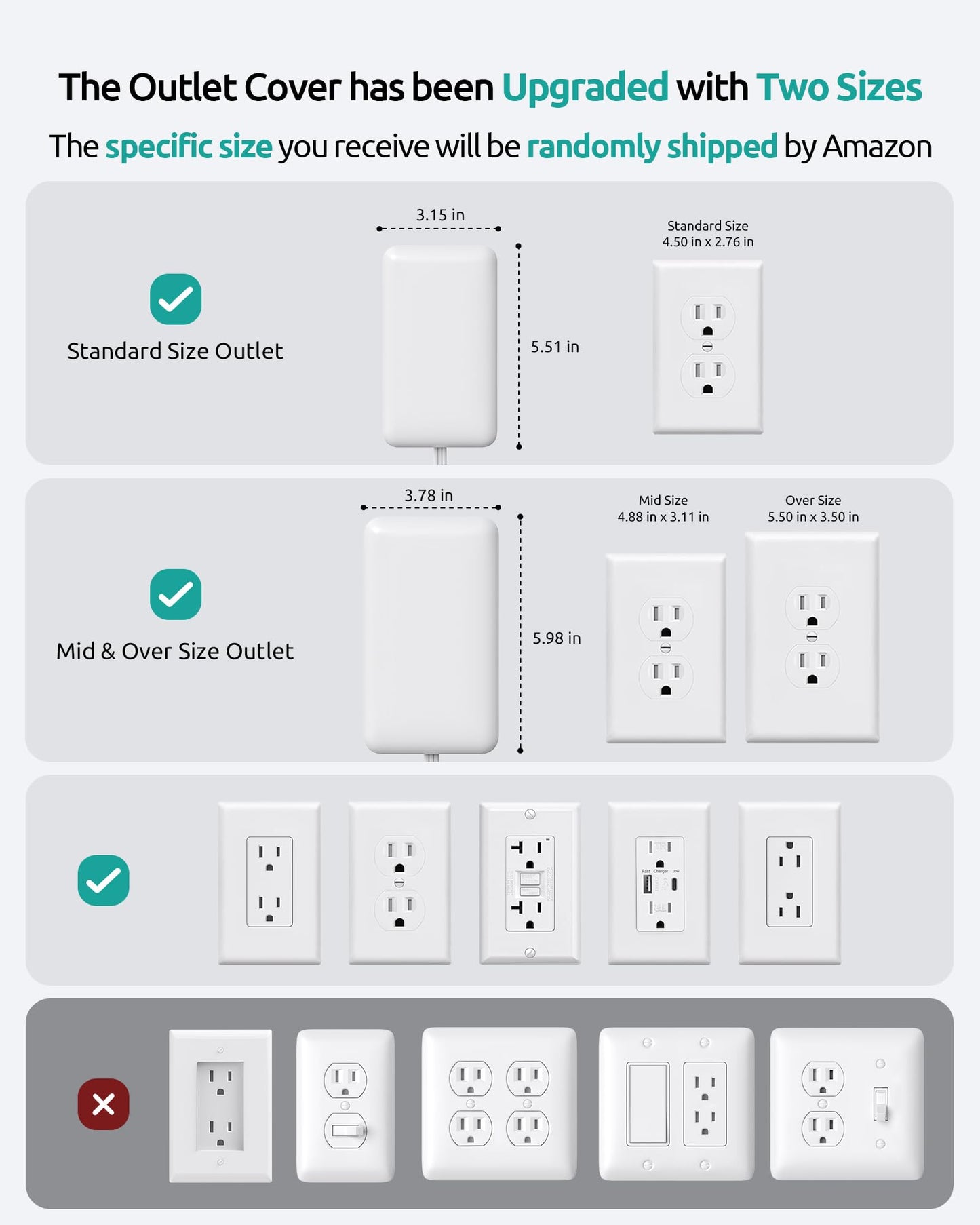 Outlet Cover Extension Cord Flat 6ft, NUTICT Flat Plug Power Strip with 8 Outlets & 3 USB-C & 1 USB-A Port, 13A/1625W, 1440J Surge Protector, Indoor 3 Prong Flat Wall Plug for Tight Spaces, White