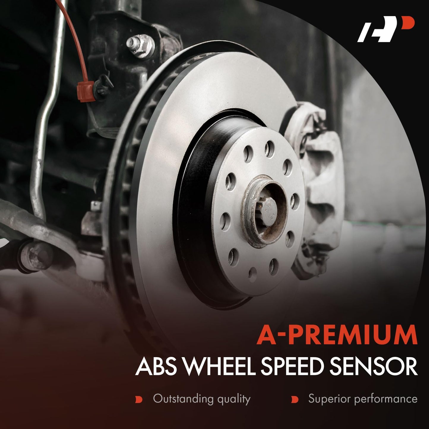 A-Premium Rear Left ABS Wheel Speed Sensor Compatible with Mitsubishi Models - Outlander 2017-2020, Outlander PHEV 2018-2022, Outlander Sport 2017-2023, Eclipse Cross 2018-2020/2022-2023
