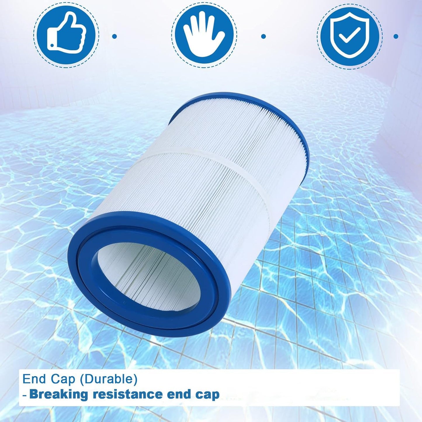 Ketofa PDM30 Spa Filter, Replacement Cartridge Oval Filter Compatible with Pleatco PDM30 Dream Maker Hot Tubs Filbur FC9940 Other 461269, 30 sq.ft - 2 Packs