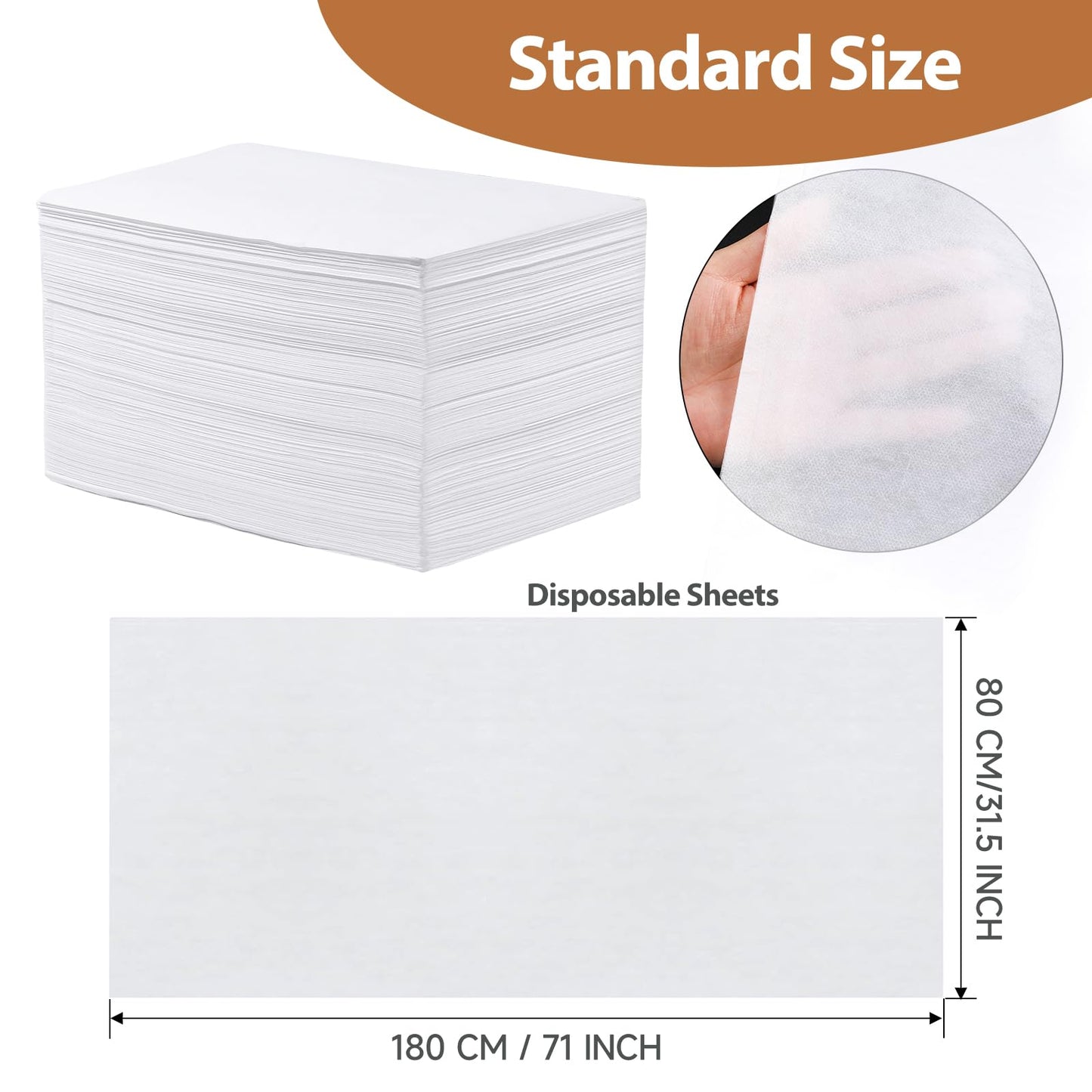 300 Pcs Disposable Bed Sheets 31" x 71" Massage Table Sheets Non Woven Fabric SPA Bed Cover Breathable for Massage Beauty Tattoos Massage Bed Cover for Ultimate Hygiene