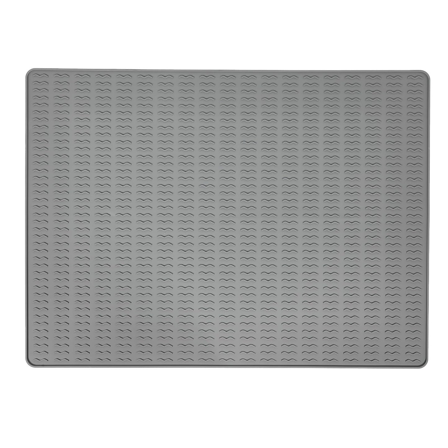 Colewin Cat Litter Mat,120x89cm Extra Large Litter Mats Silicone,Waterproof Floor Litter Box Mat Indoor,Jumbo Washable Cats Litter Mat Litter Trapping Mat Easy Clean XXL(Grey)