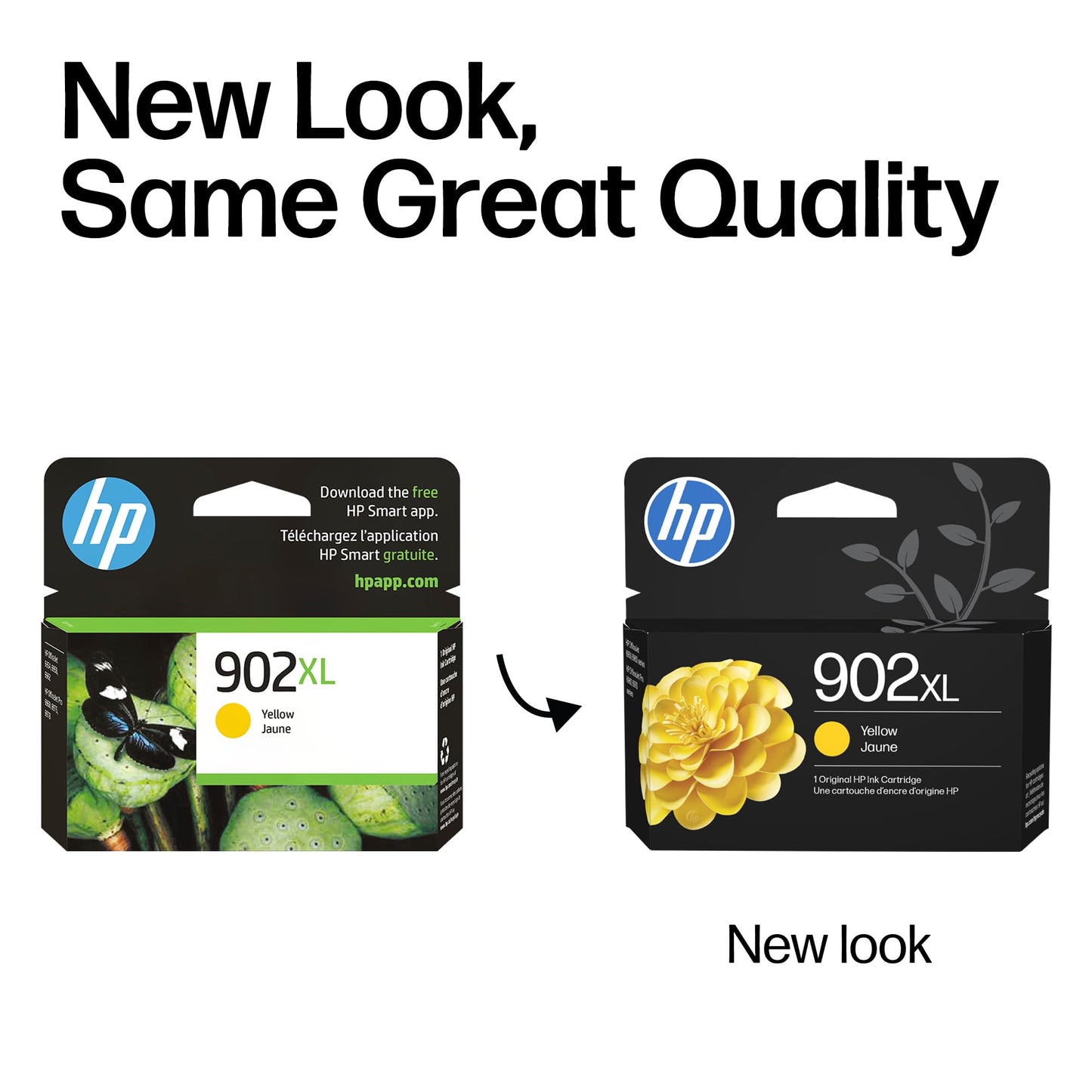 Original HP 902XL Yellow High-Yield Ink Cartridge | Works with HP OfficeJet 6950, 6960 Series, HP OfficeJet Pro 6960, 6970 Series | Eligible for Instant Ink | T6M10AN