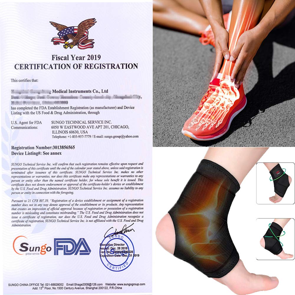 Ankle Brace, 2PCS Ankle Braces for Men & Women, Adjustable Compression Ankle Wrap Support for Ankle Protection, Breathable & Comfortable, Ankle Support Brace for Sprains, Sports Injuries and Recovery