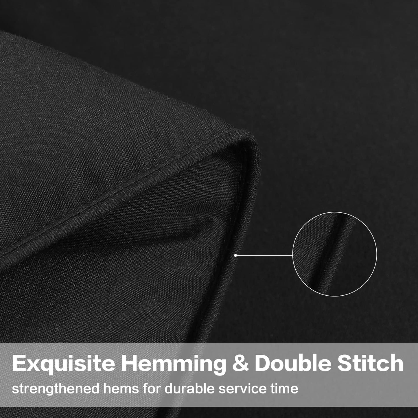 All Season Queen Size Comforter -Soft Quilted Down Alternative Breathable Duvet Insert with Corner Tabs - Premium 2100 Series -Reversible Fluffy Quilts Hotel Collection (88 by 88 inches,Black)