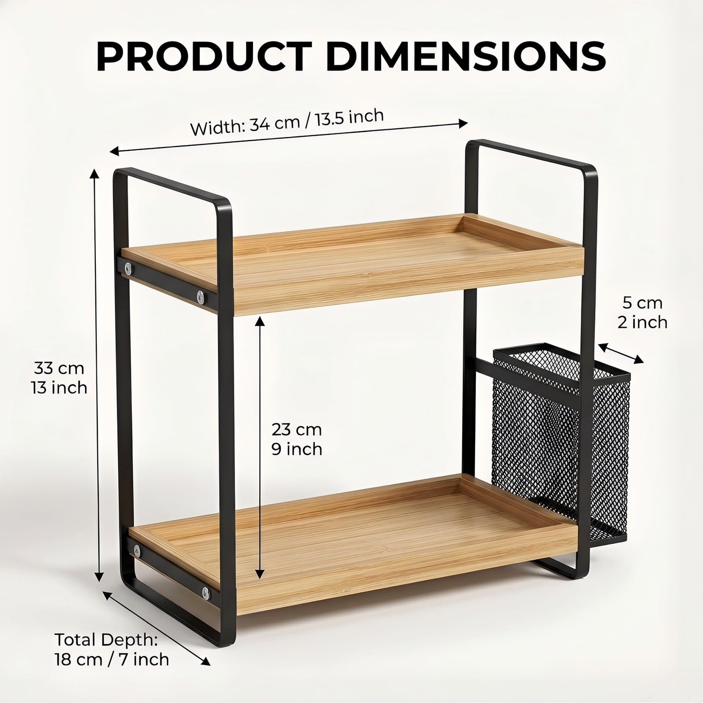 LEMIKKLE Bathroom Countertop Organizer, Perfume Tray and Vanity Organizer,Skincare Organizers for Vanity with Basket,Storage Organizers for Bathroom, Kitchen, Dresser