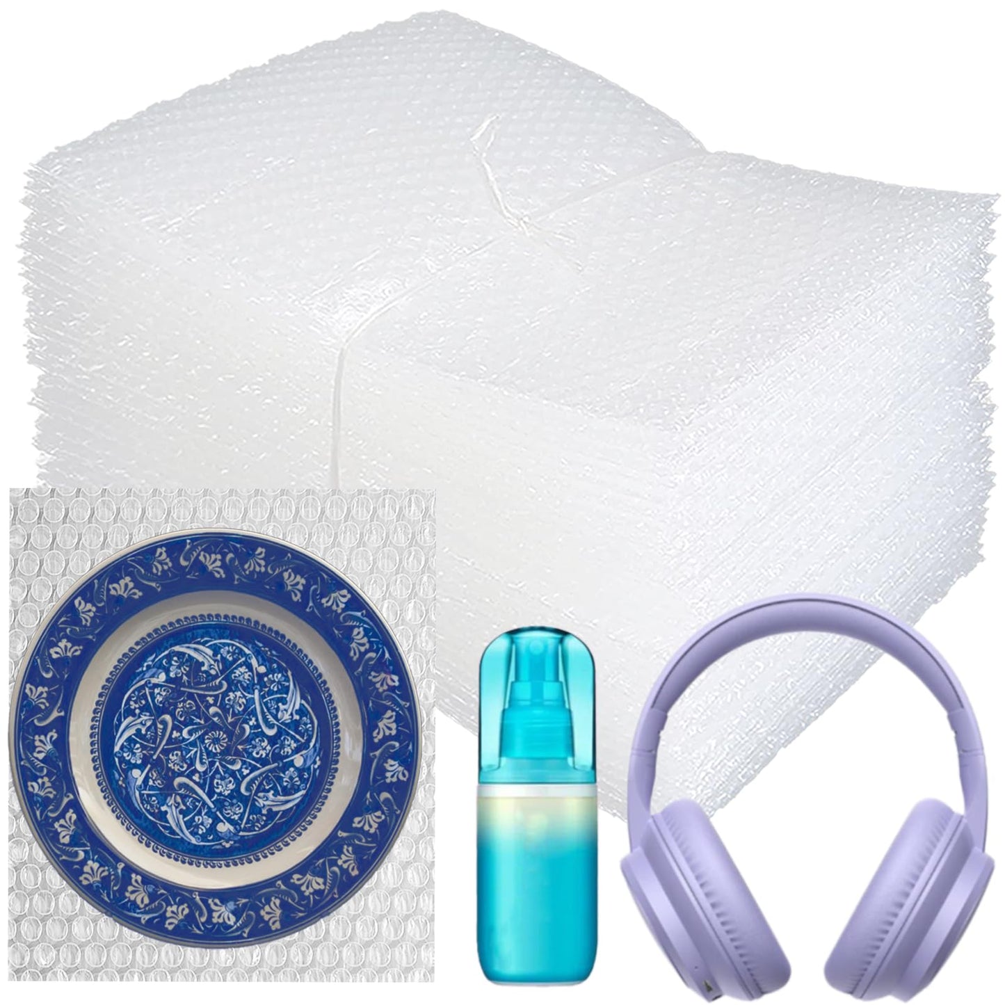 50Pcs Clear Bubble Out Bags 8X12Inch, Bubble Pouches Wrap for Shipping,Double Bubble Walled Cushioning Bags for Moving,Packing and Extra Protecting Fragile Item
