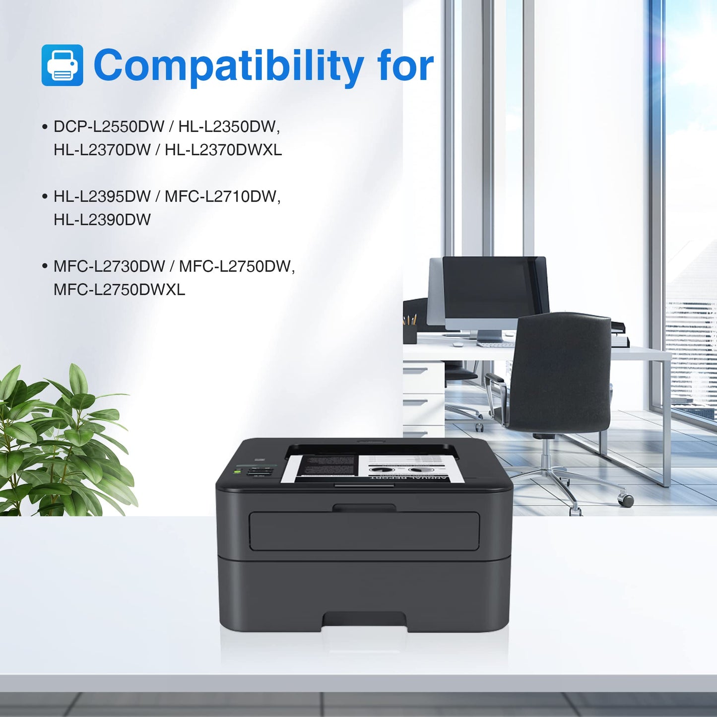 myCartridge Compatible DR730 Drum Unit Replacement for Brother DR-730 DR730 DR 730 to Compatible with MFC-L2710DW MFC-L2750DW HL-L2370DW HL-L2395DW DCP-L2550DW HL-L2350DW Printer (2 Drum, NOT Toner)