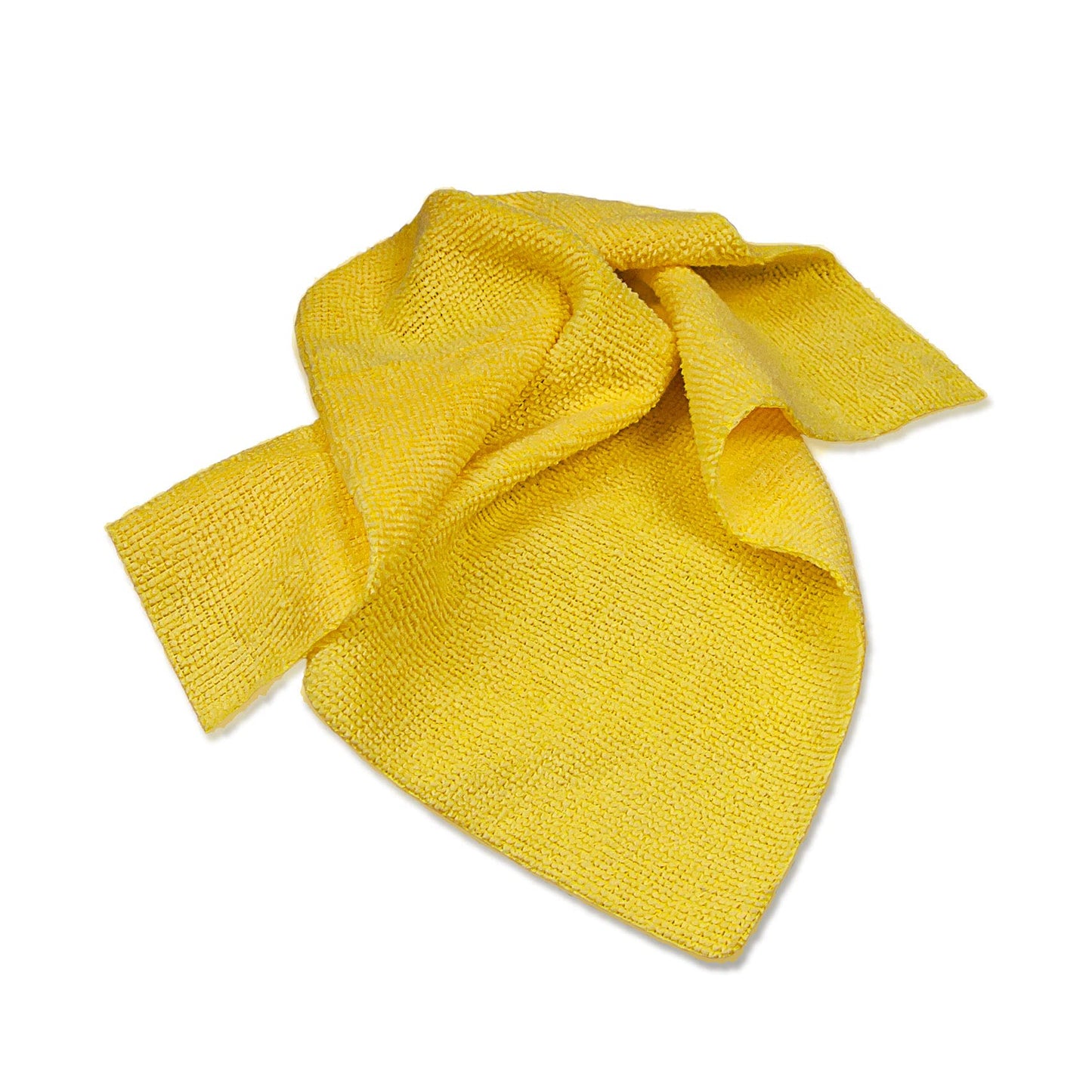 Eurow Reusable Microfiber Cleaning and Drying Wipes with Dispenser Box, 200GSM, 12 by 12 Inches, Pack of 50 - Yellow