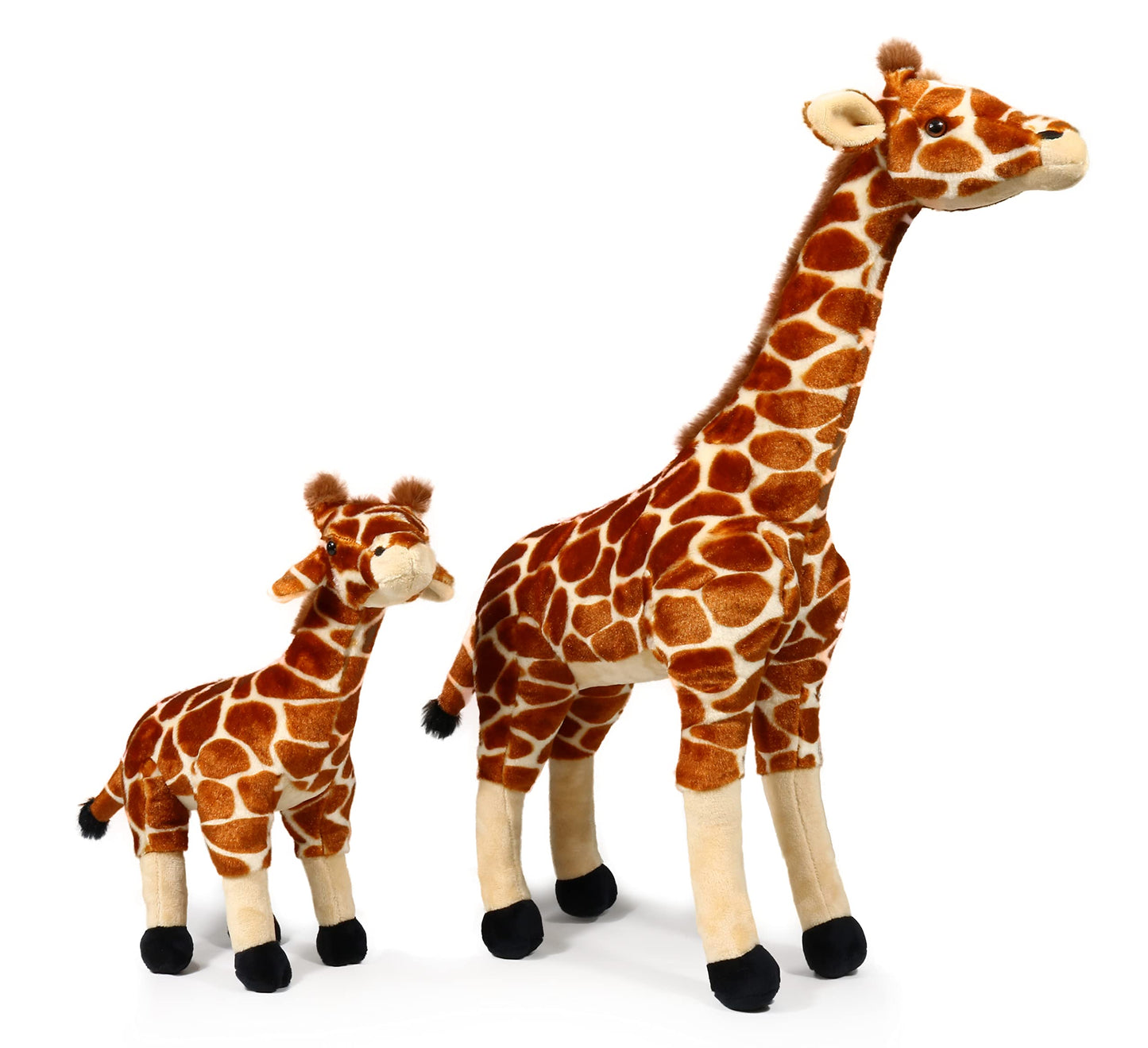 Ice King Bear Mom and Baby Stuffed Animals Set Zoo Wild Animals (Giraffe)