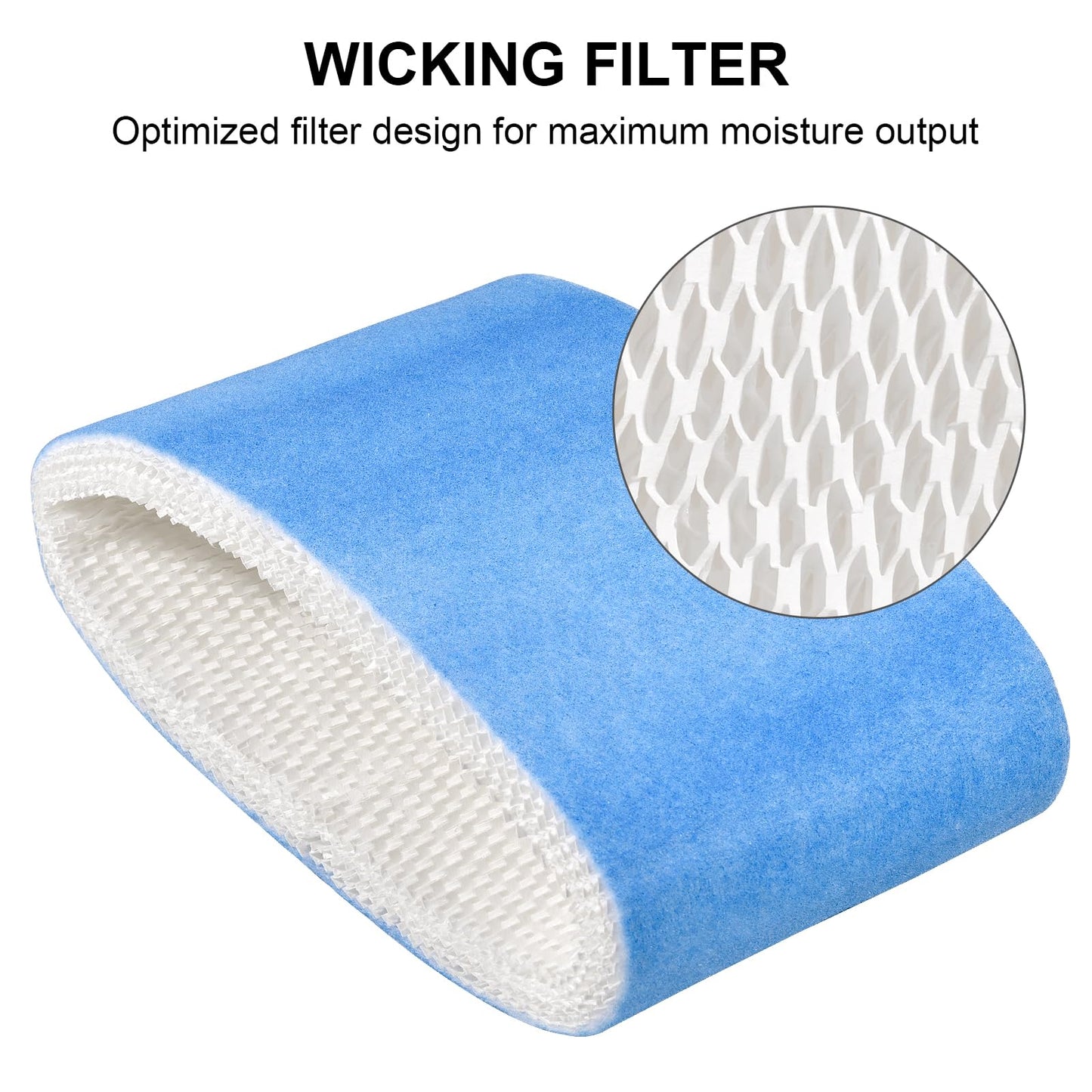 KingBra 3Pcs HC-14 Humidifier Wicking Filters E, Replacement Humidifier Filter Compatible with Honeywell HCM-6009 HCM-6011 HEV680 HEV685 HC-14, HC-14N, HC-14V1