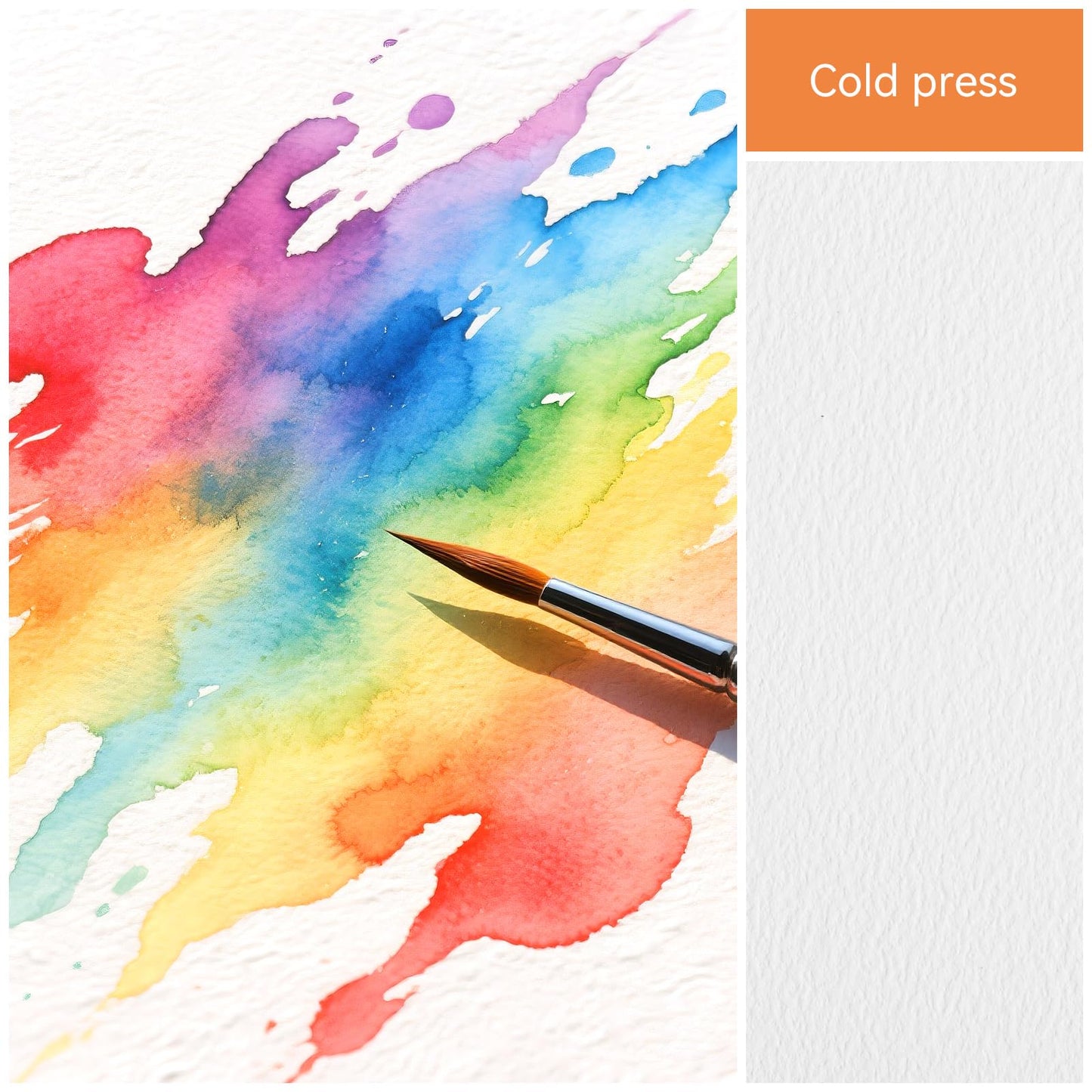 Paul Rubens Watercolor Journal,2 Pack 40 Sheets 100% Cotton Acid-Free Cold Press Watercolor Sketchbook 7.24 * 5.12 Inches, 140lb/300gsm for Watercolors, Gouache, Acrylics