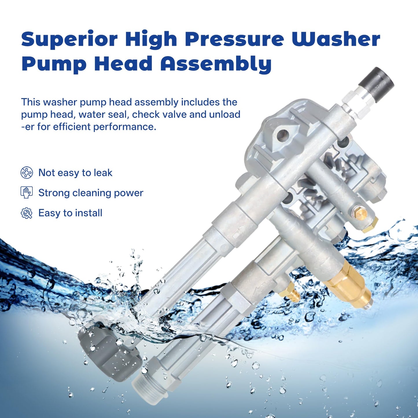 Pressure Washer Pump Head Assy AR42940 Replacement for SRMW Pump RMW2G20 RMW2.2G24 RMW2G23B RMW2G24 RMW2G25 RMW2.2G20D SRMW2.2G26 AR42518 AR43061