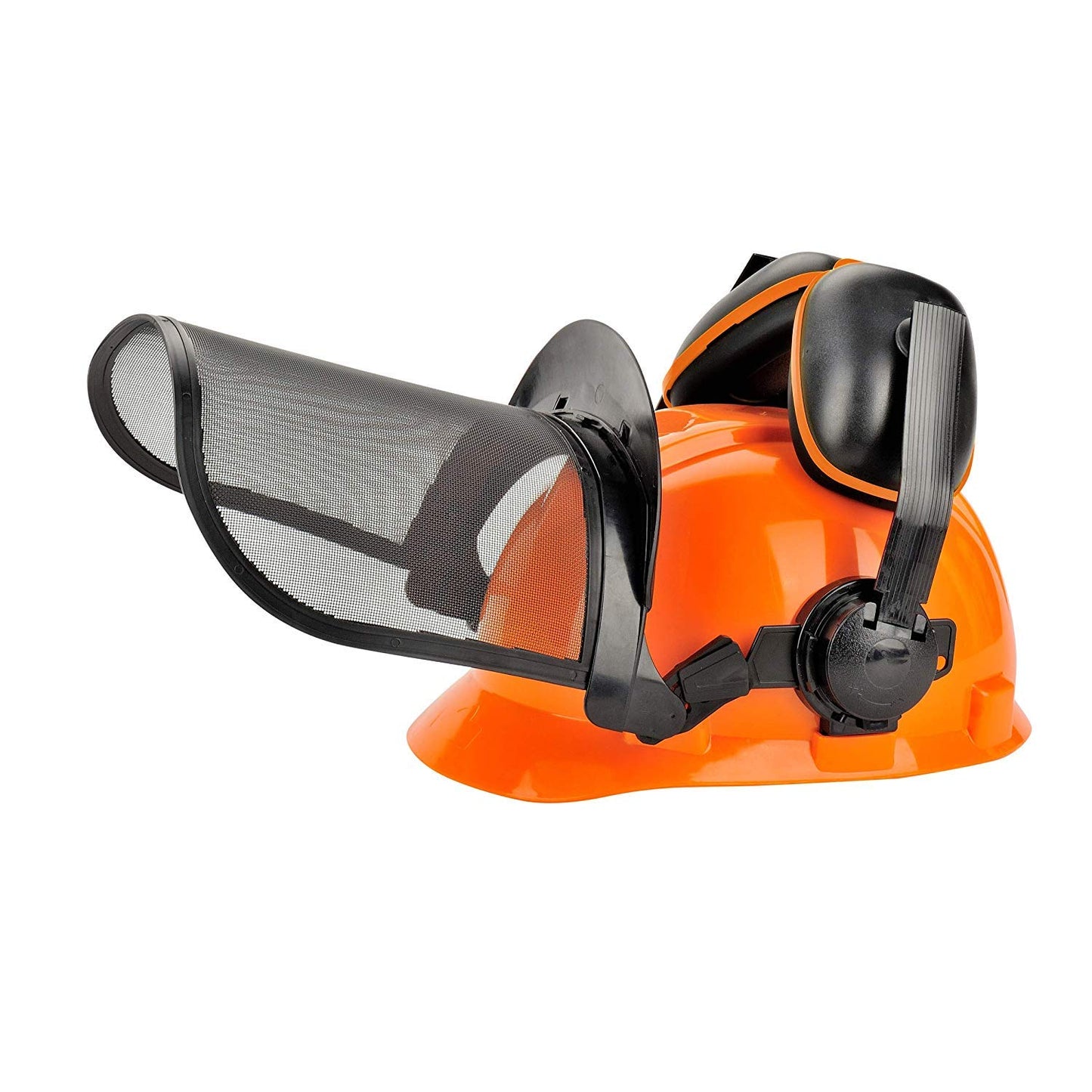 Chainsaw Helmet With Face Shield, Ear Muffs, and Visor Combo Set - Forestry Professional Helmet for Chainsaw Use With Removable Components