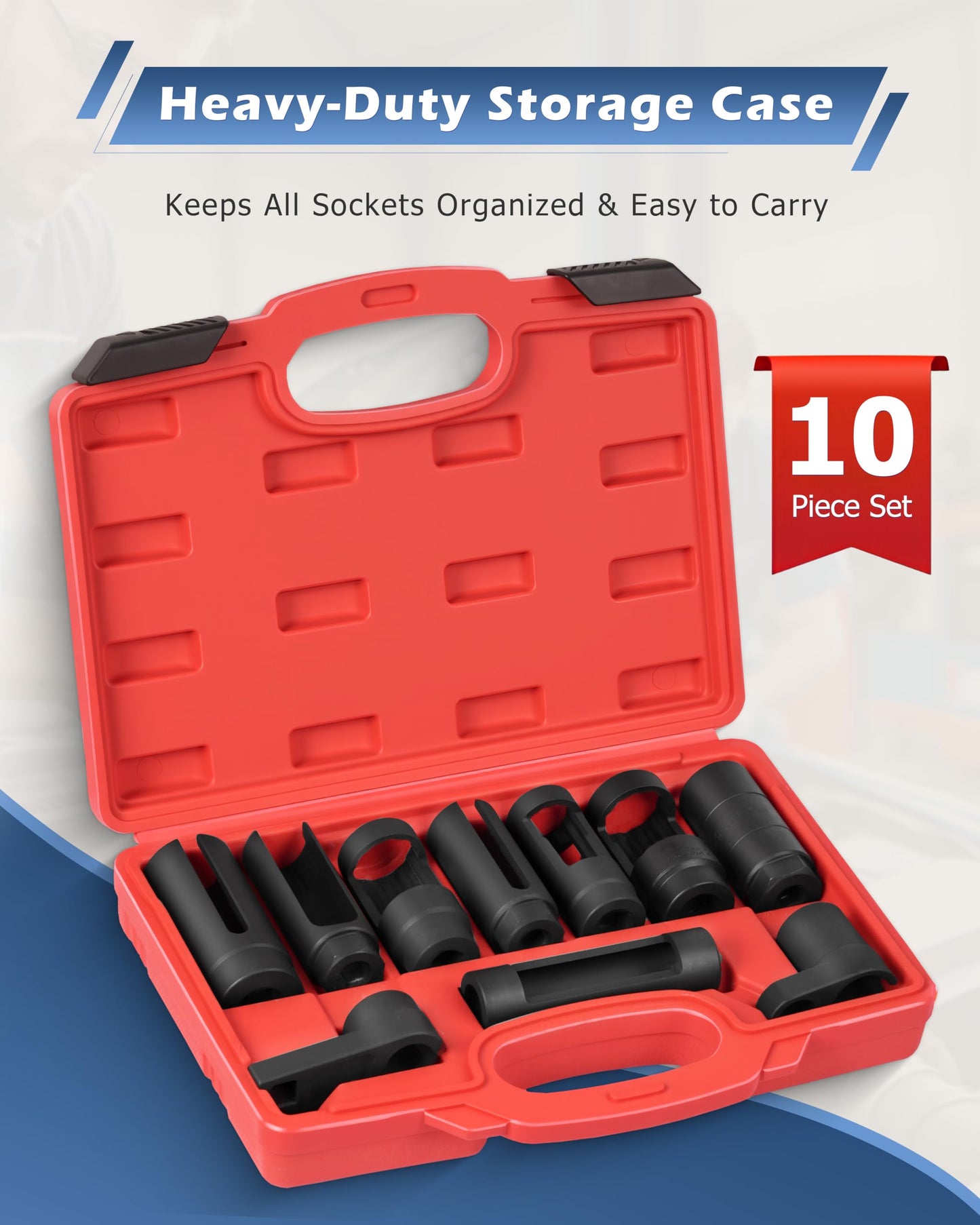 DAYUAN 10Pcs Oxygen Sensor Socket Set Sensor Oil Pressure Sending Unit Removal Kit
