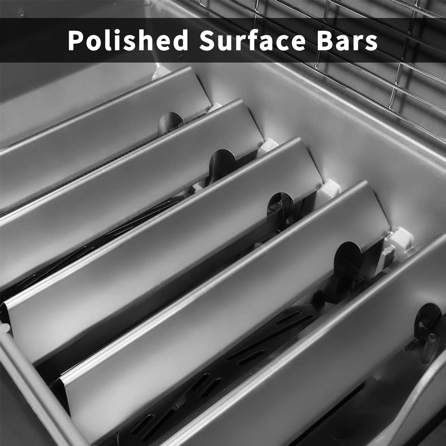 SHINESTAR 17-Inch Sturdy Flavorizer Bars Replacement for Weber Genesis II E-310 E-315 S-335, Genesis II/LX 300 Series (2017 and Newer) Grill Parts, Stainless Steel, 5-Pack
