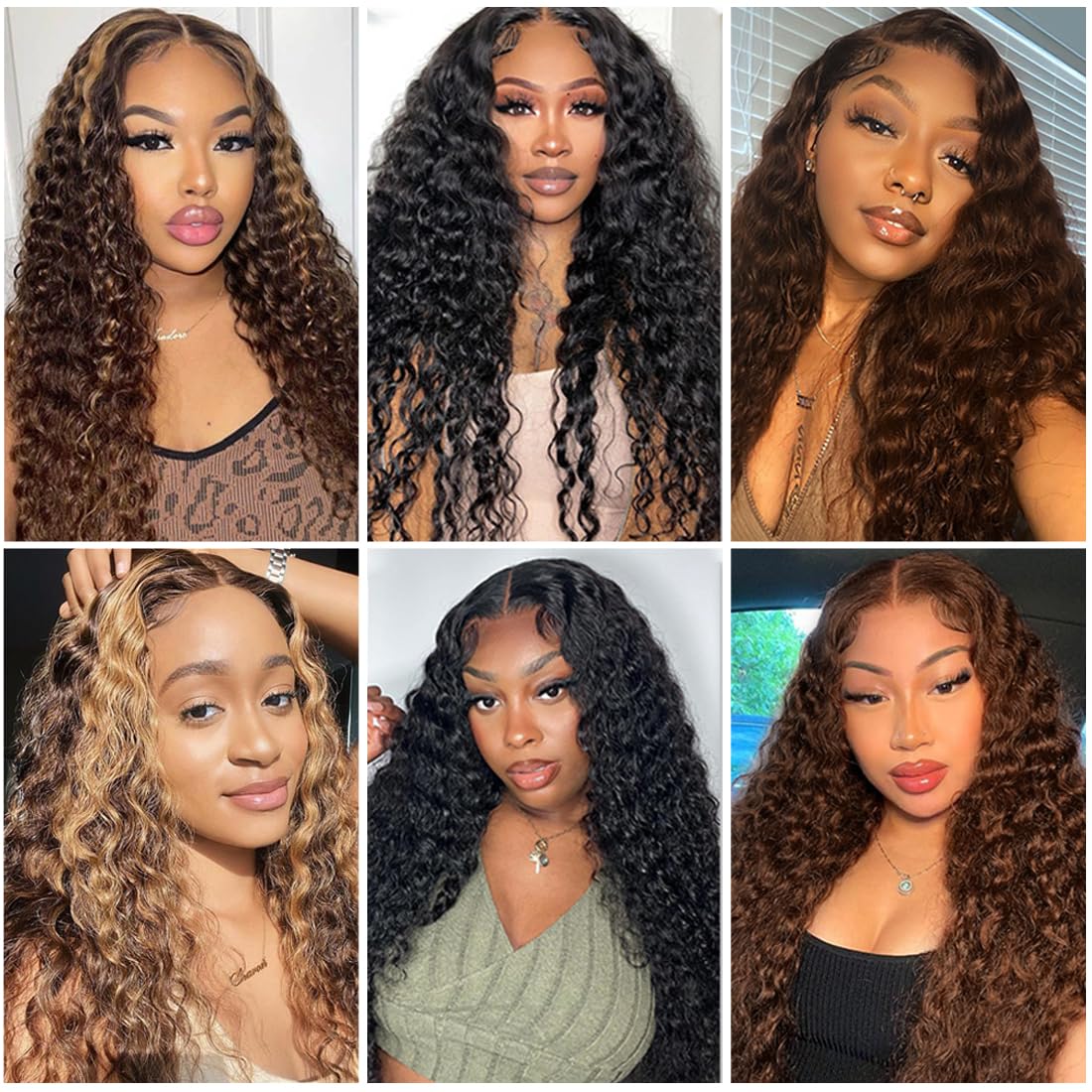 Deep Wave Lace Front Wigs Human Hair 16 Inch 13x4 Lace Frontal Closure Wigs for Woman Human Hair Glueless Pre Plucked with Baby Hair Brazilian Virgin Human Hair Wig 150% Density Natural Black