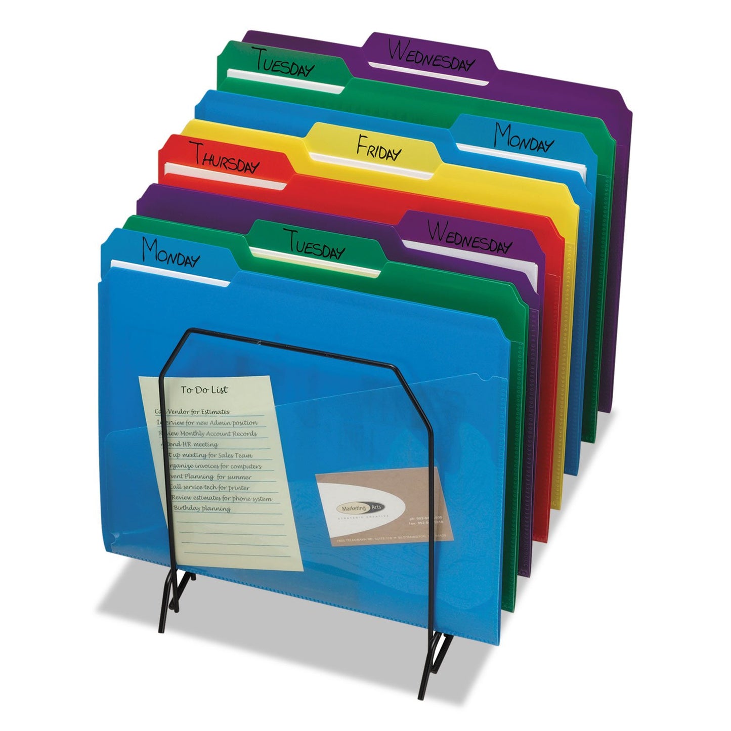 Smead Polypropelene Folder with Pocket, Letter, 1/3 Cut Tab, Assorted Colors, 30 Per Box (10540)