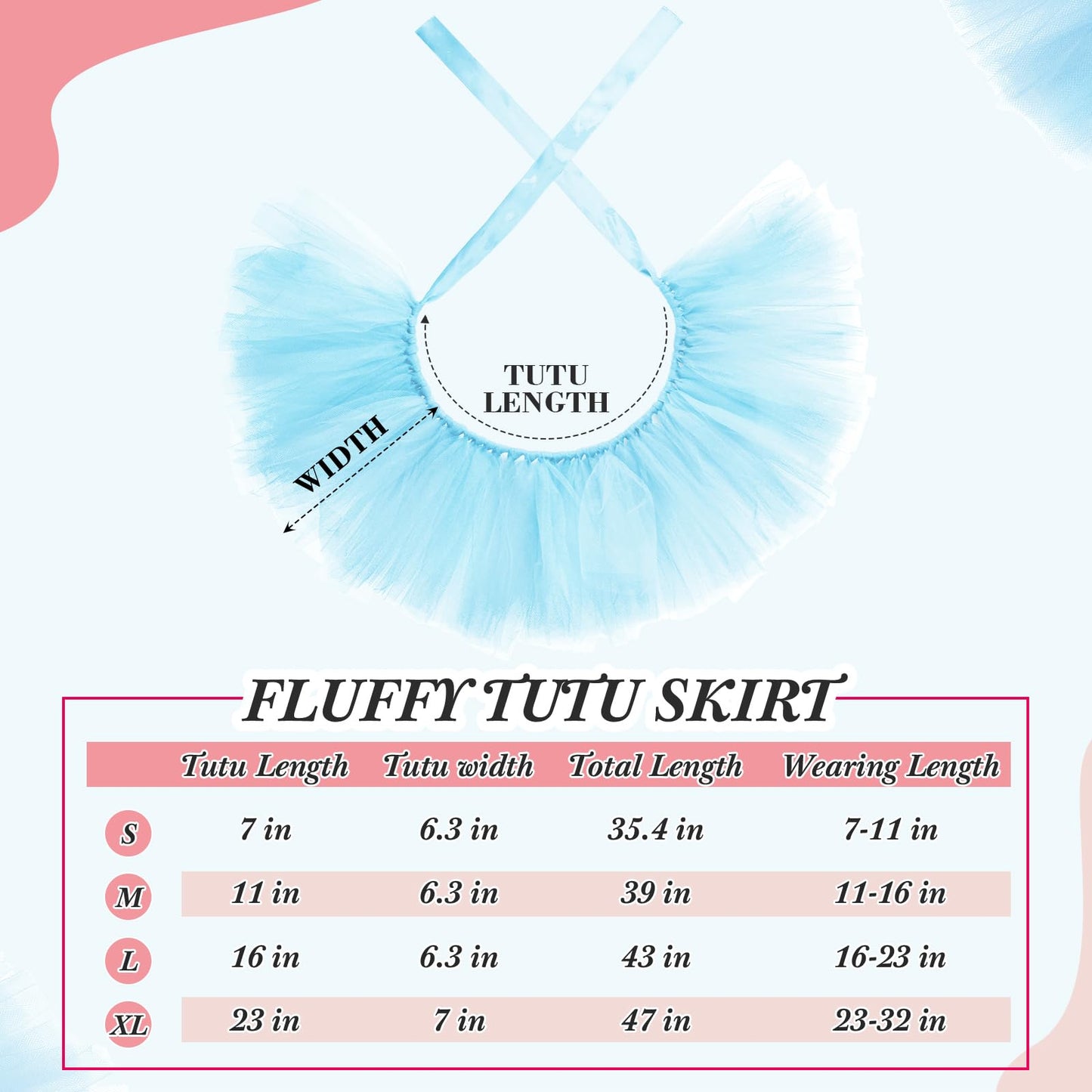 Hillban 2 Pcs Dog Crown Headband Dog Tutu Dress Set Crystal Rhinestone Tiara Crown Tutu Skirt Pet Dress Costume for Puppy Birthday Party Wedding Photo Prop Costume(Blue,X Large)