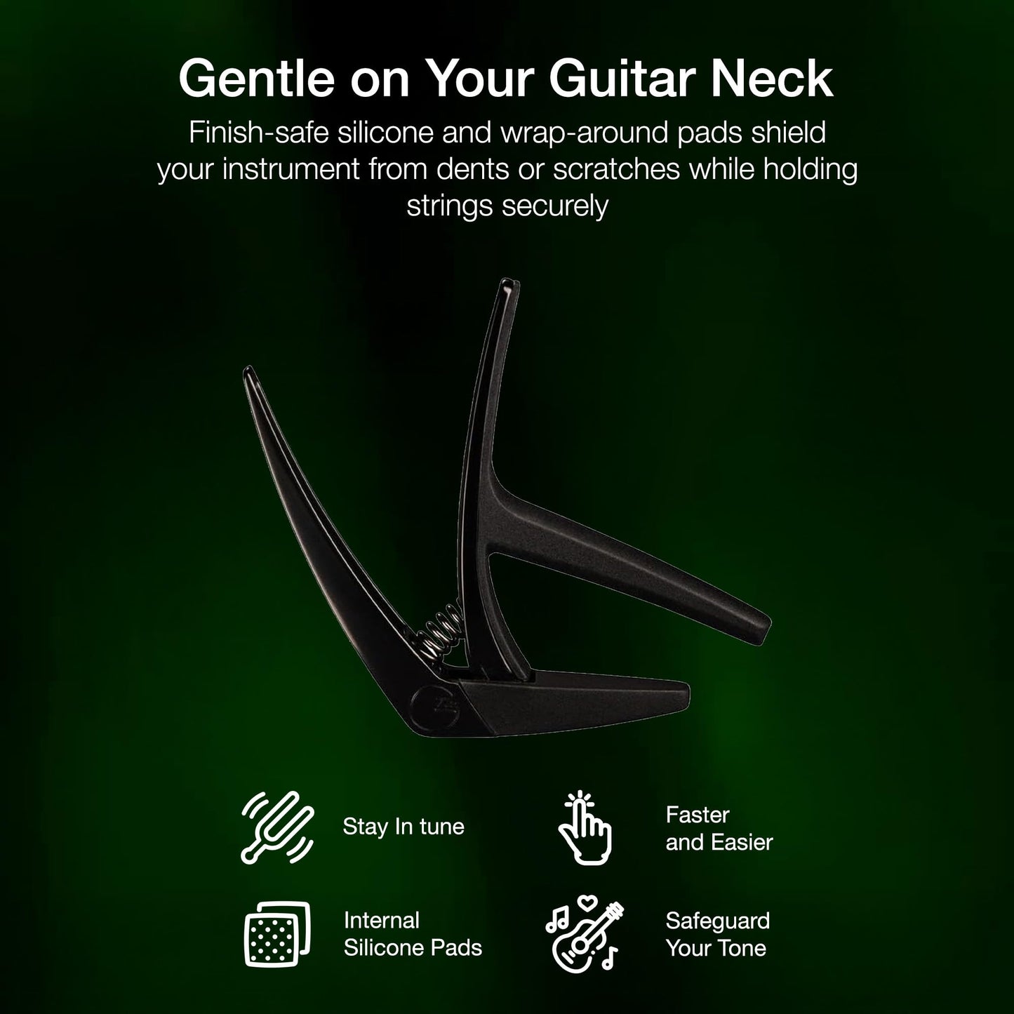 G7th Nashville Capo, black, 6 string