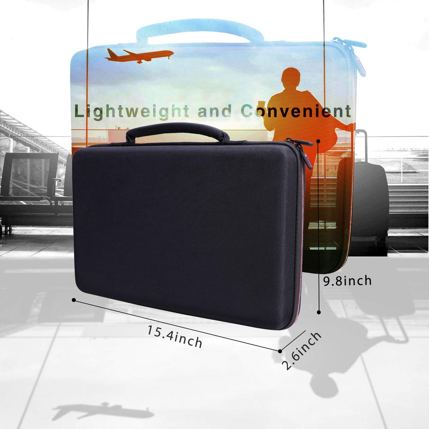 XANAD Hard Case for AlphaTheta DDJ-FLX2, Pioneer DJ DDJ-200 Controller- Travel Protective Bag