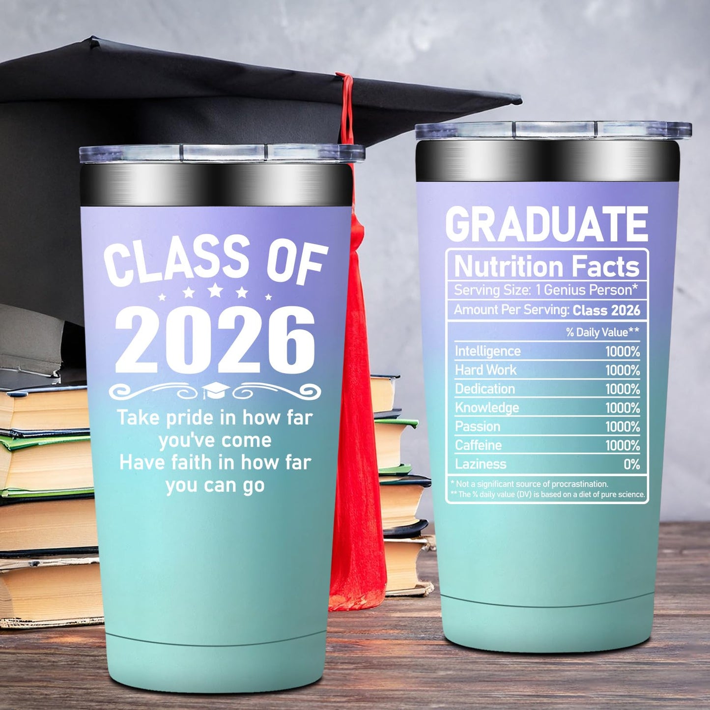 Fufandi Graduation Gifts - Class of 2025 Graduation Gift - College High School Graduations Gifts for Her - Congratulations Gift for Women - Tumbler Cup 20oz