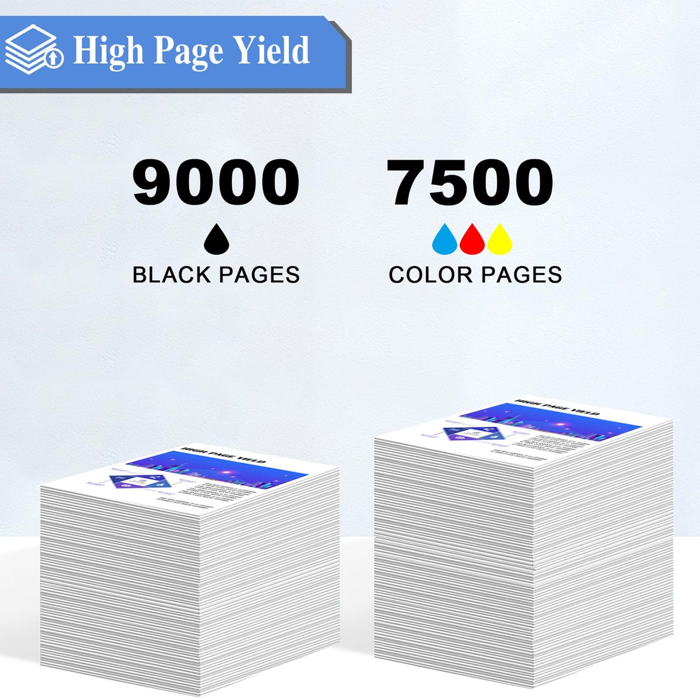SHUOLEI Ink Compatible with Refill Ink Bottles Work with ET-5150 ET-5170 ET-5180 ET-5800 ET-5850 ET-5880 ET-16650 ET-16600 Printer(5-Pack,2 Black/Cyan/Magenta/Yellow)