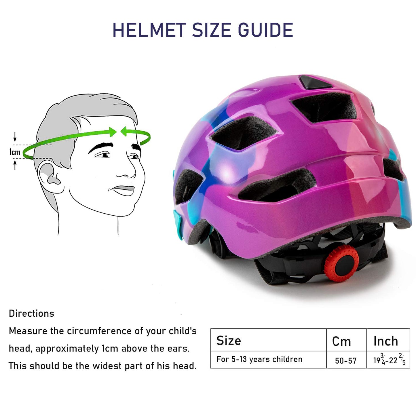 SIFVO Kids Bike Helmet for Boys and Girls 5-14, Multi-Sport Safe and Comfortable With Removable Visor (50-57cm)
