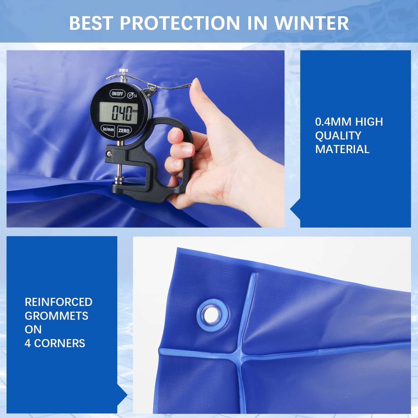 Pool Pillows for Above Ground Pools, 4 X 8 FT Pool Cover Air Pillows Closing Winter Kit, Cold Resistant Winterizing Float Pillow for Swimming Pools