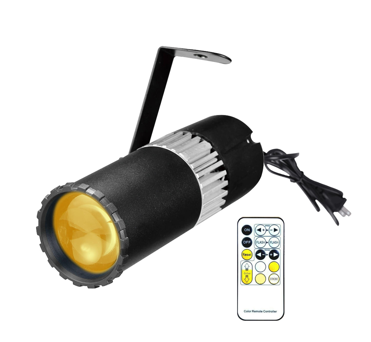 SENLAN 15W Double White/Cool White & Warm White LED Pinspot Light by Manual Focus with IR Controller, Spotlight for Disco, KTV, Party, Wedding
