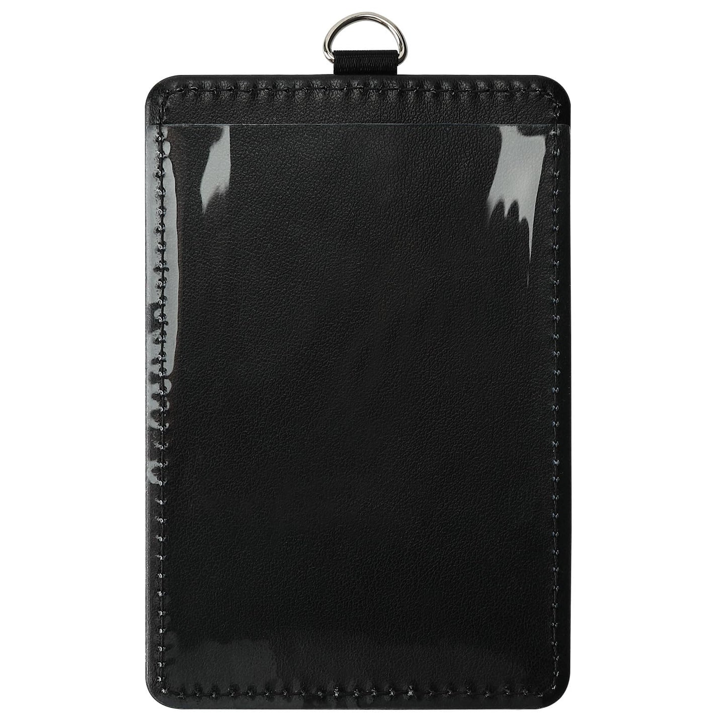 30 Pack Sublimation Blanks Bulk Pu Leather ID Badge Holder Heat Transfer Print Vertical ID Card Holders for Badges Buddy Waterproof Name Tag Holders Blank for Coach Office Employees Students