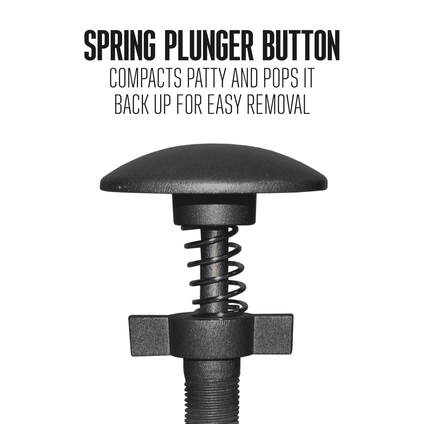 Weston Burger Press, Makes 4 1/2" Diameter Patties for Hamburger, Crab Cakes, Sausage, 1/4lb to 3/4lb, with Spring Ejector for Easy Removal, Single, Non-stick Heavy-Duty Cast Aluminum (07-0310-WG)