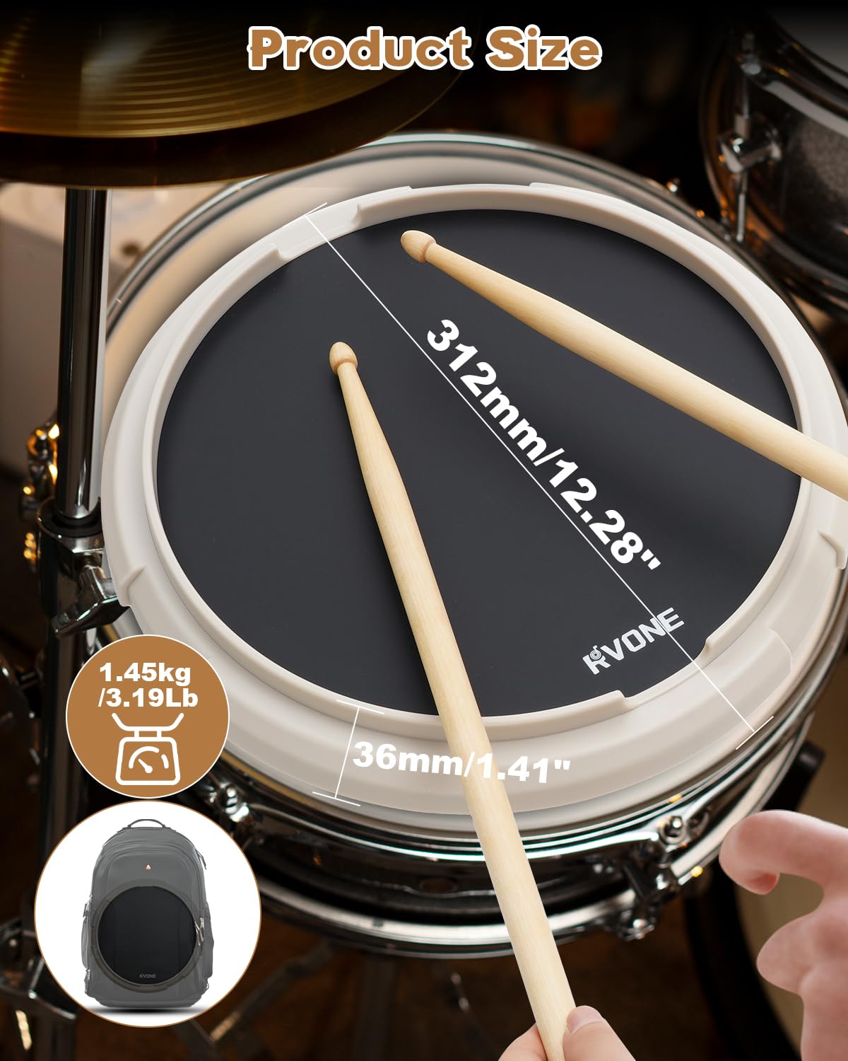 Rvone drum pad white