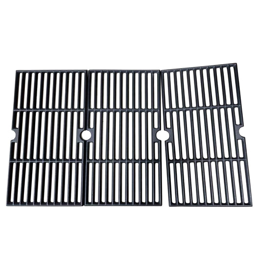 16 7/8" Grill Grates for Charbroil 463420508, 463420511, 463436214, 463440109 Gas Grill, Porcelain Coated Cast Iron Cooking Grids for Char Broil, Thermos, Master Chef, Backyard, 3 Pack