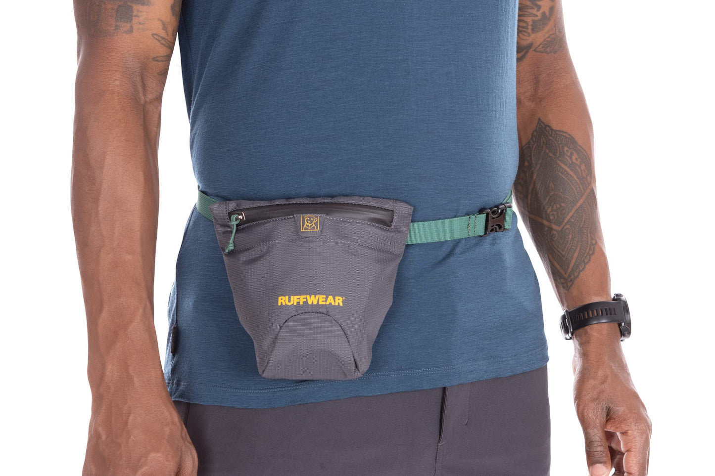 RUFFWEAR, Pack Out Bag, Pick-up Bag Holder and Dispenser for Dog Walking, Basalt Gray, Large